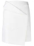 Alexander McQueen asymmetric wool miniskirt - White