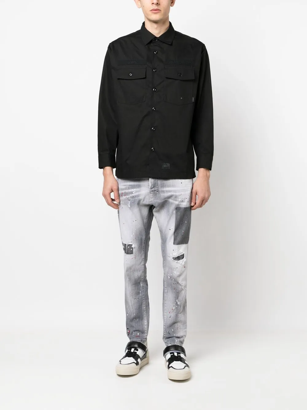 Dsquared2 Gerafelde jeans - Grijs