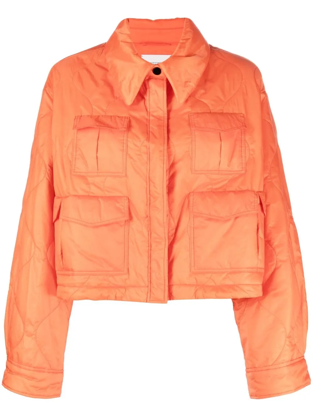 

Dorothee Schumacher cropped quilted jacket - Orange