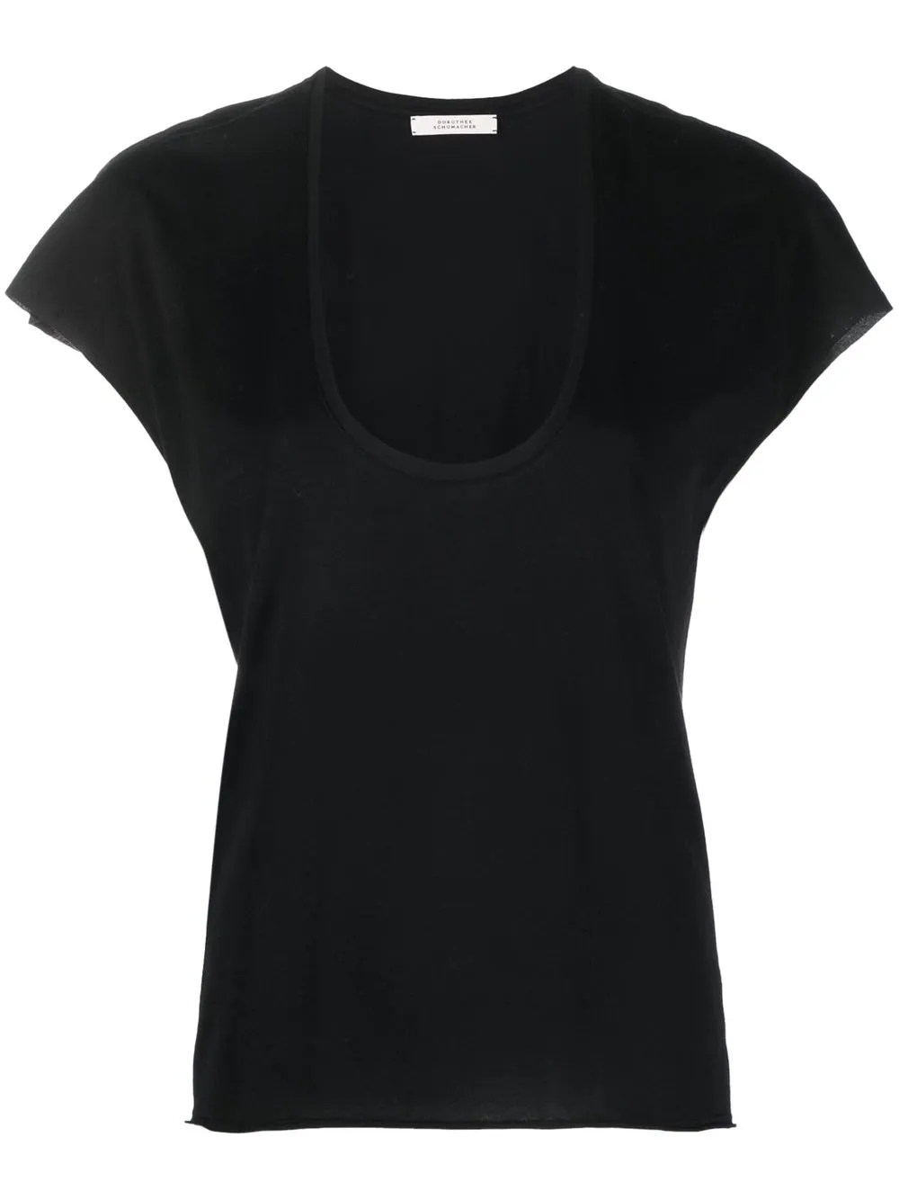 

Dorothee Schumacher deep U-neckline T-shirt - Black