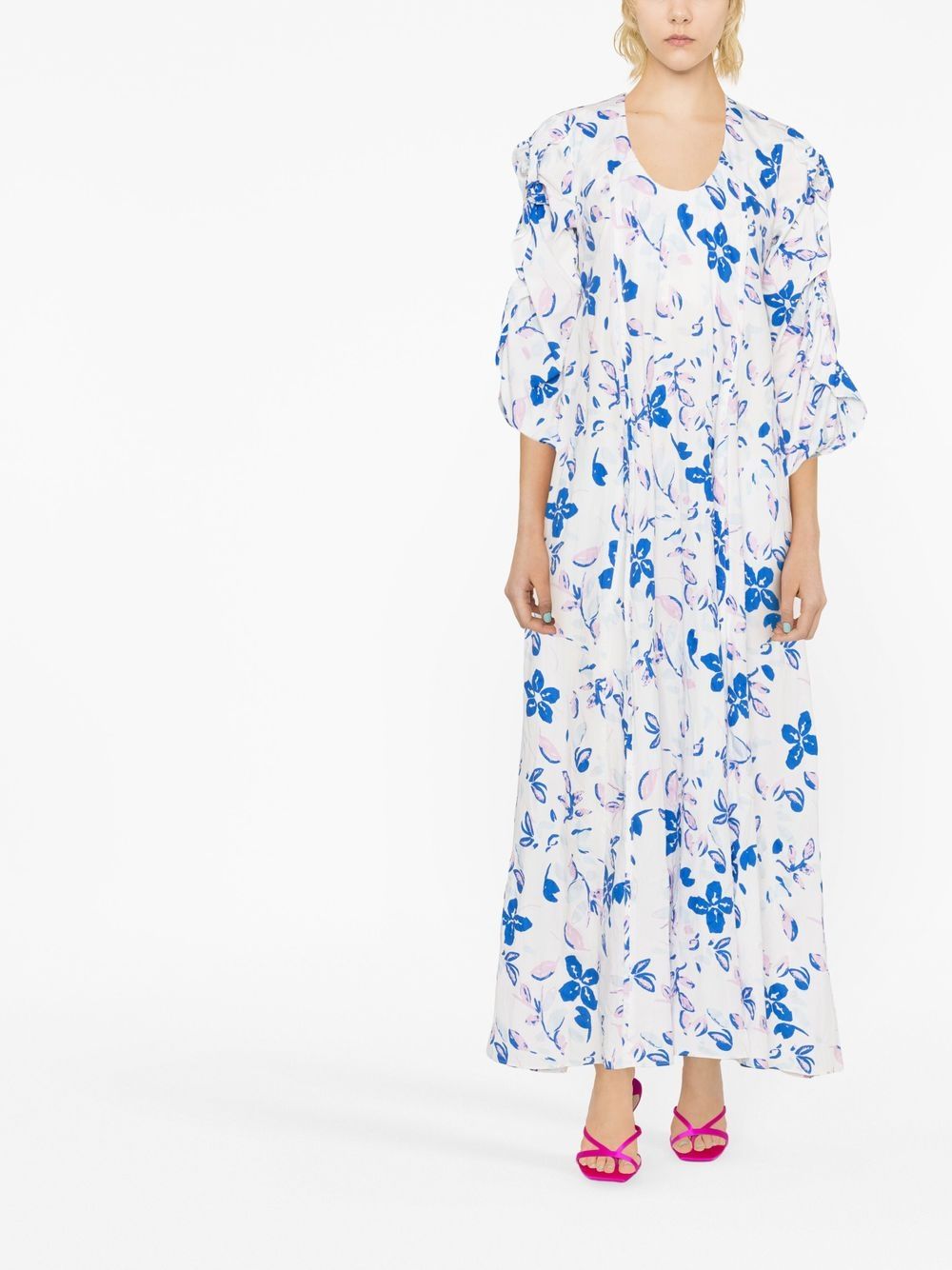 Dorothee Schumacher Maxi-jurk met bloemenprint - Wit