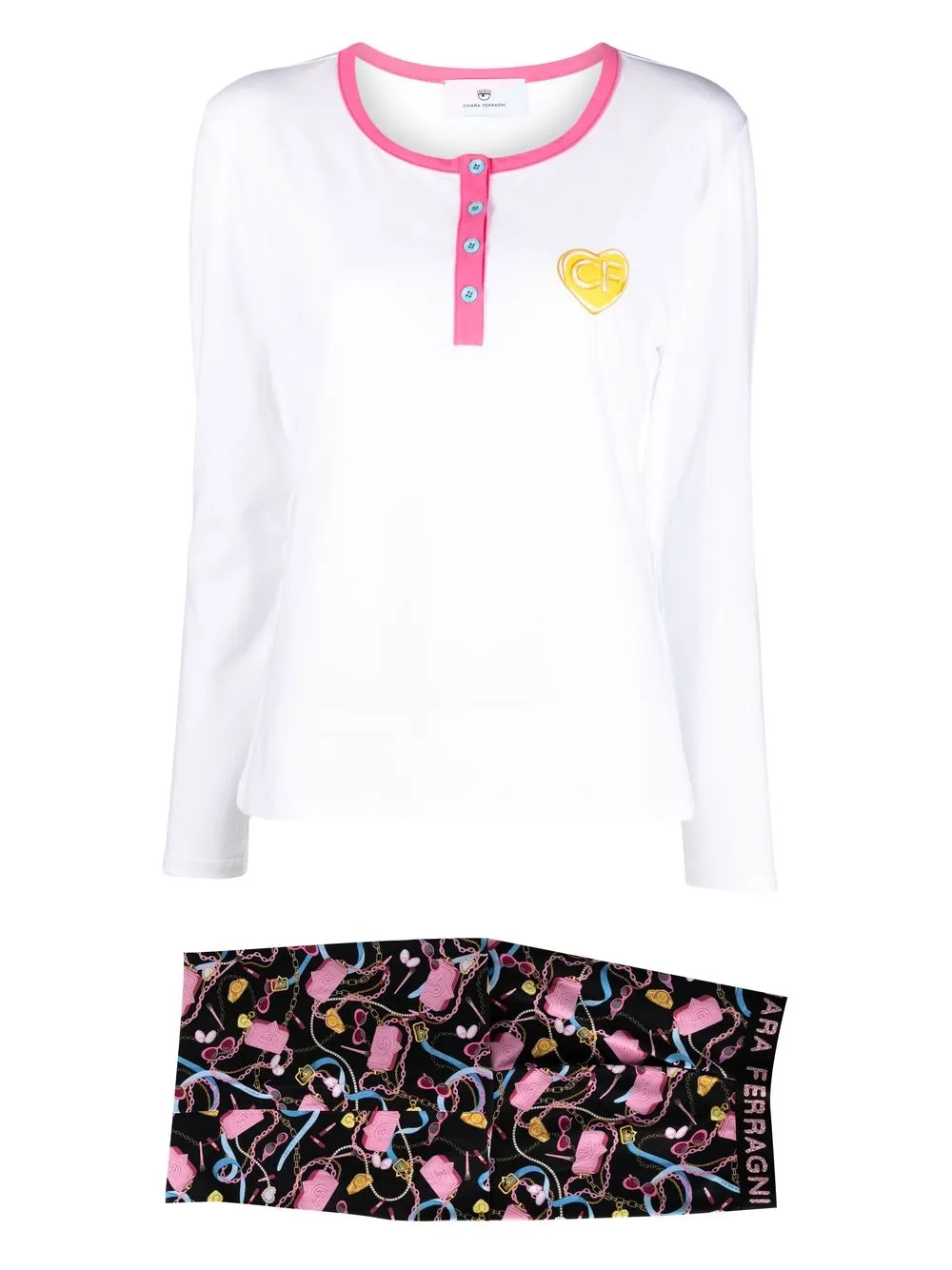 

Chiara Ferragni CF Iconic-print pajama set - White