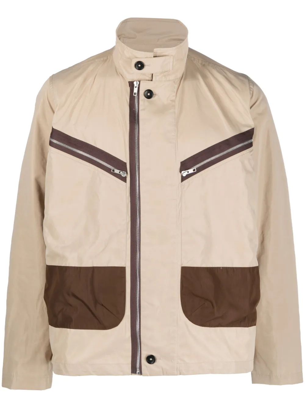 RANRA TWO-TONE TECHNICAL JACKET