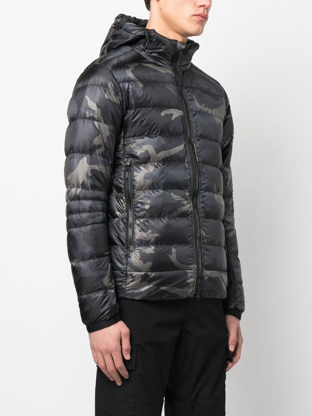 Shop Canada Goose Crofton Logo-patch Padded Jacket In Black