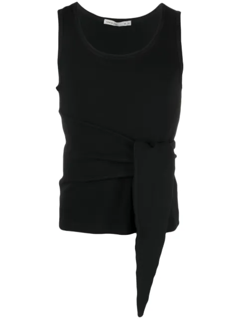AARON ESH knot-detail jersey top