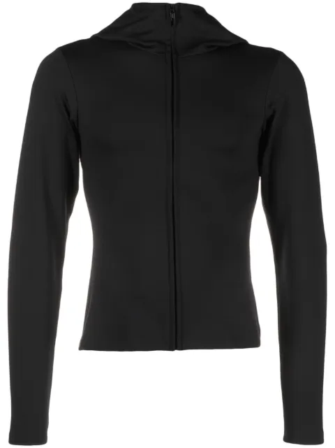 AARON ESH zipped stretch hoodie