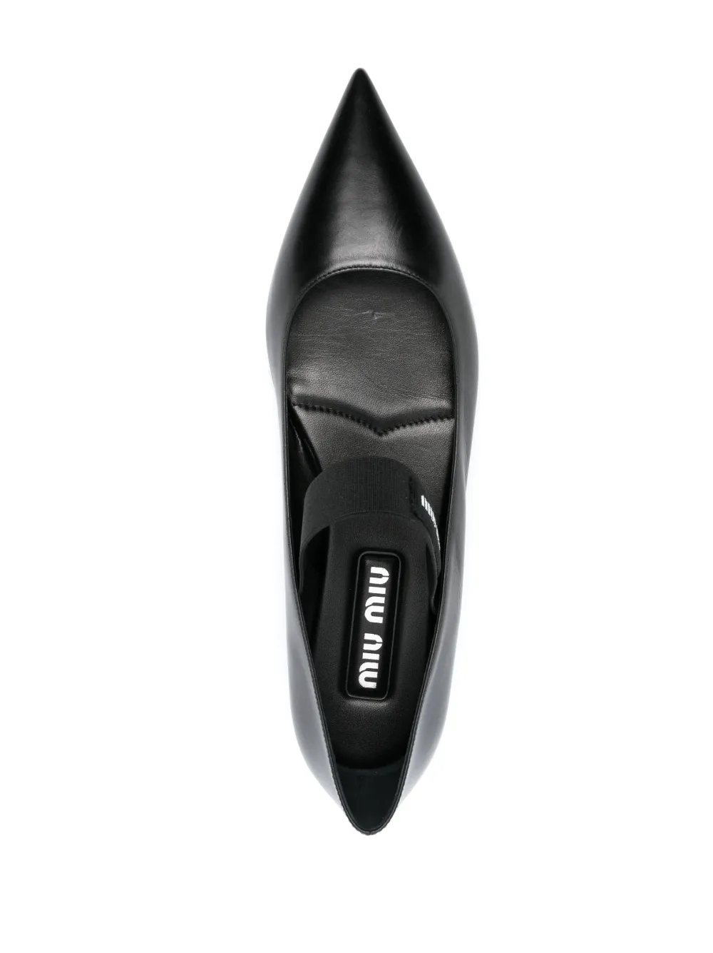 Miu point-toe ballet flats Black