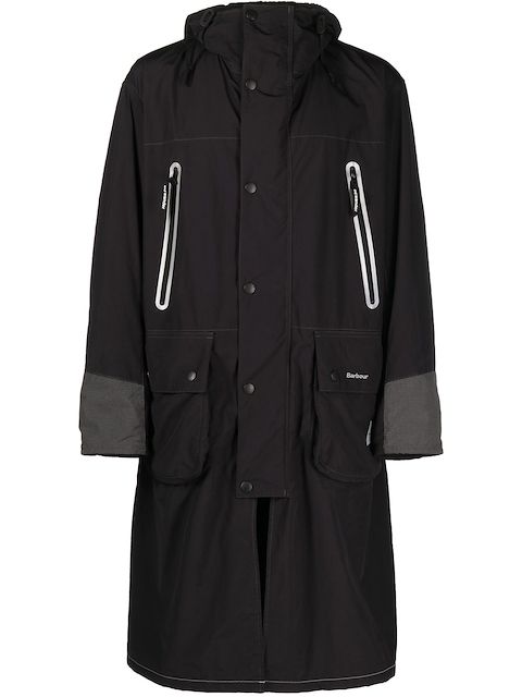 Barbour x and wander フーデッドコート