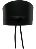 Déhanche Undone corset leather belt - Black