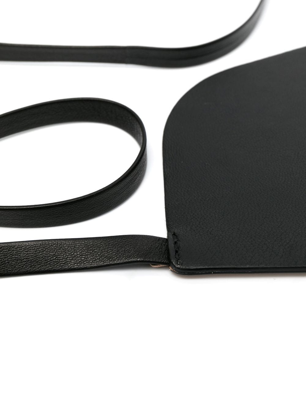 Shop Dehanche Undone Corset Leather Belt In Schwarz