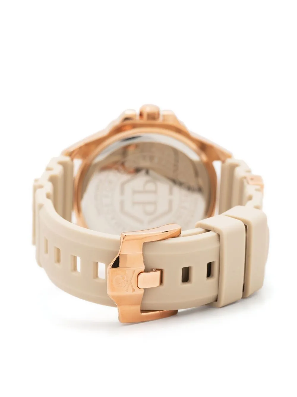 Philipp Plein High-conic The $kull 40mm In Neutrals