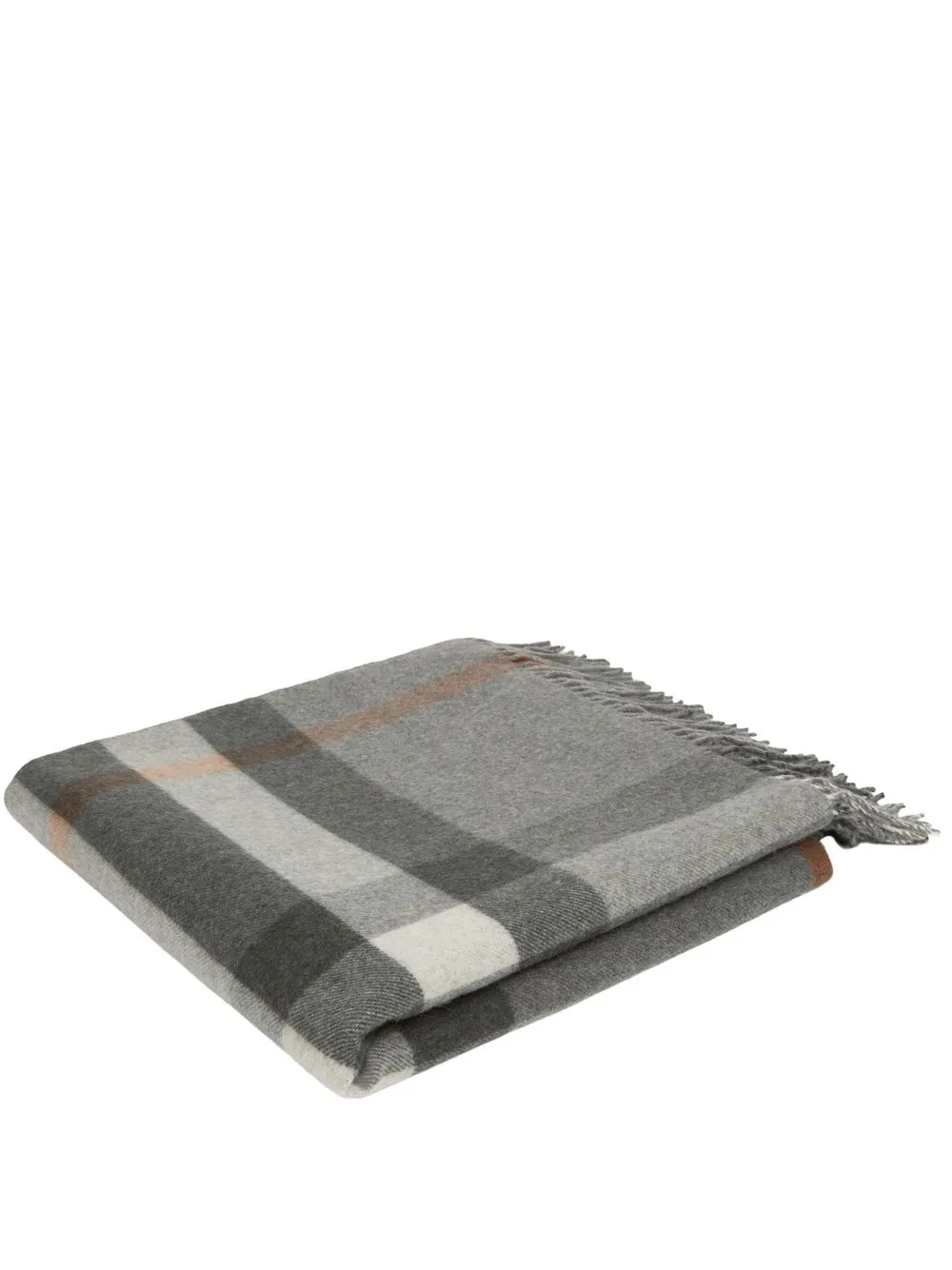 

Burberry Exaggerated Check cashmere blanket - Grey
