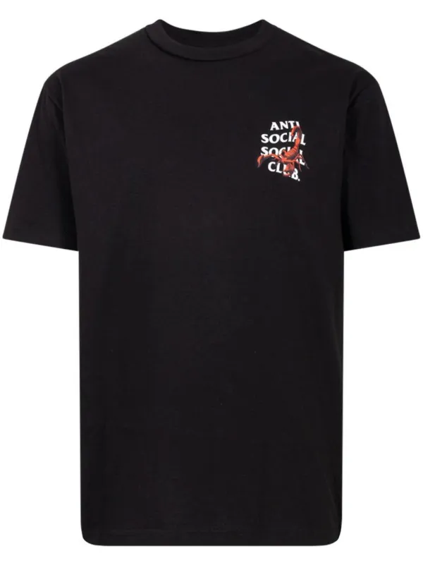 即納★ANTI SOCIAL SOCIAL CLUB MANIAC BLACK TEE Anti Social Social Club Maniac Black Tee Black/Red - SS21