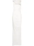 Christopher Esber Gesbine twist-detail asymmetric gown - White