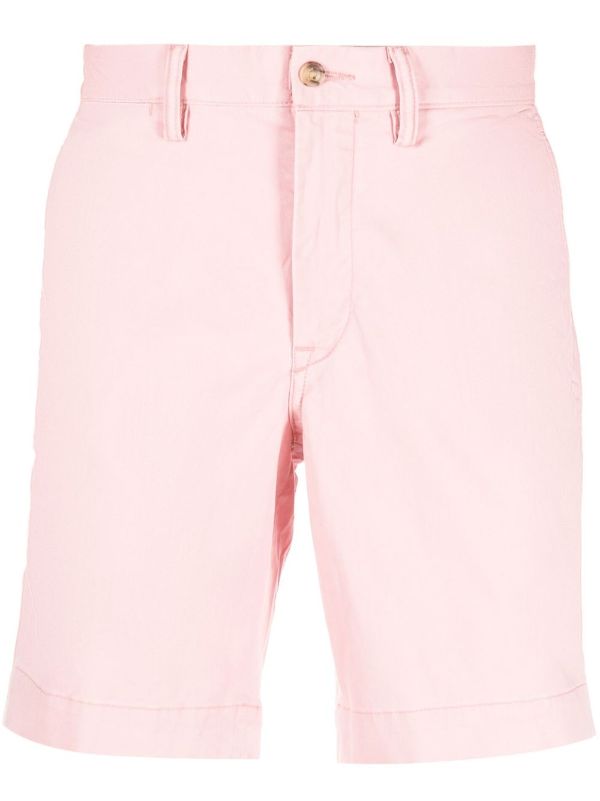 Mens pink outlet polo shorts