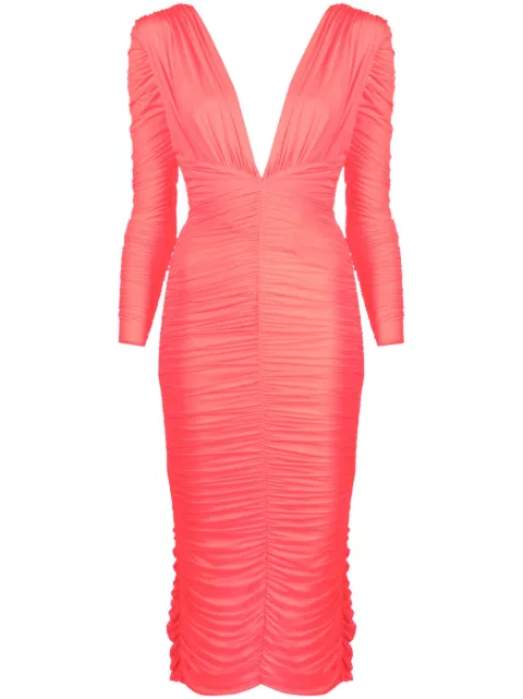 Alex Perry Marin ruched midi dress