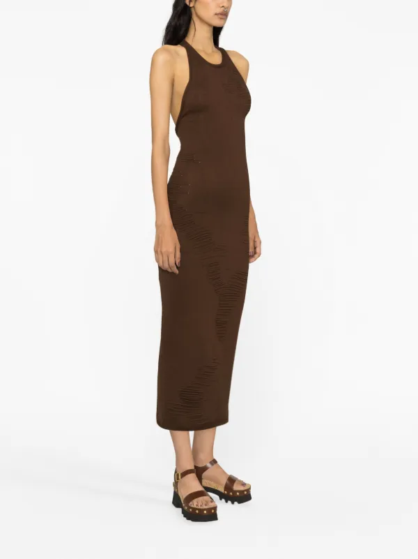 Open back sheath dress hotsell
