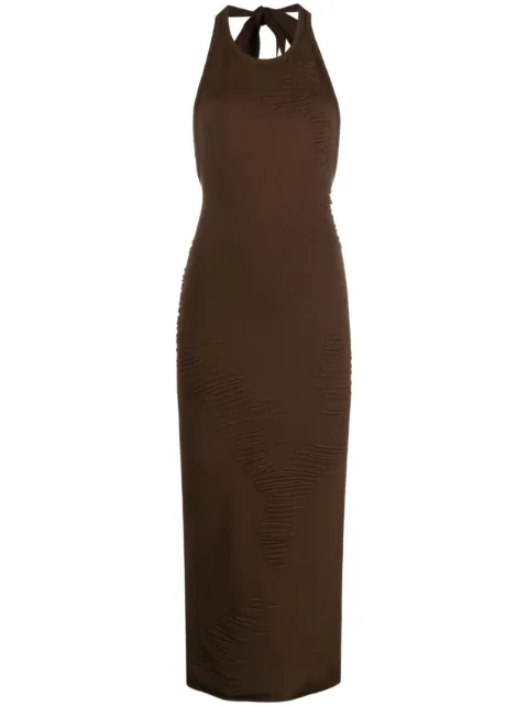 Selasi halterneck open-back dress