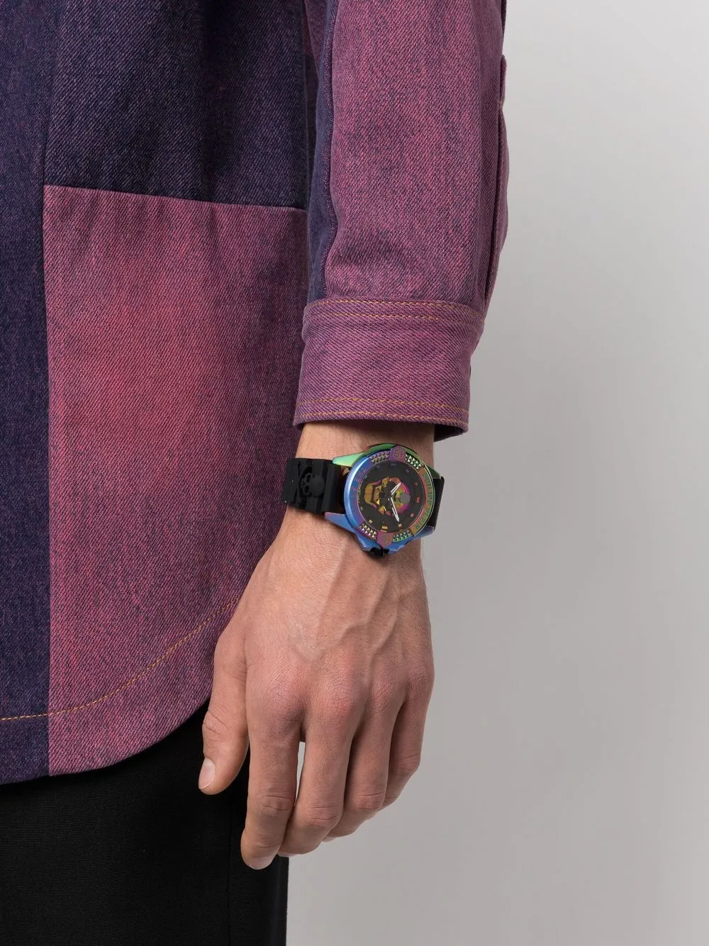 Philipp Plein The $Kull horloge - Zwart