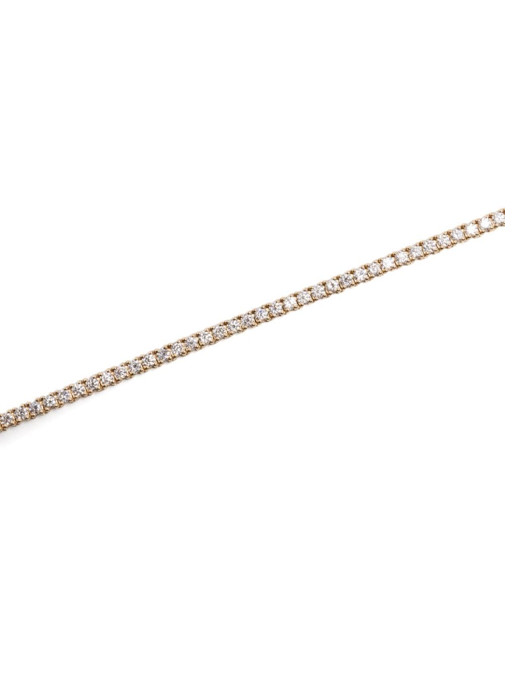 Shop Sydney Evan 14kt Yellow Gold Diamond Tennis Necklace