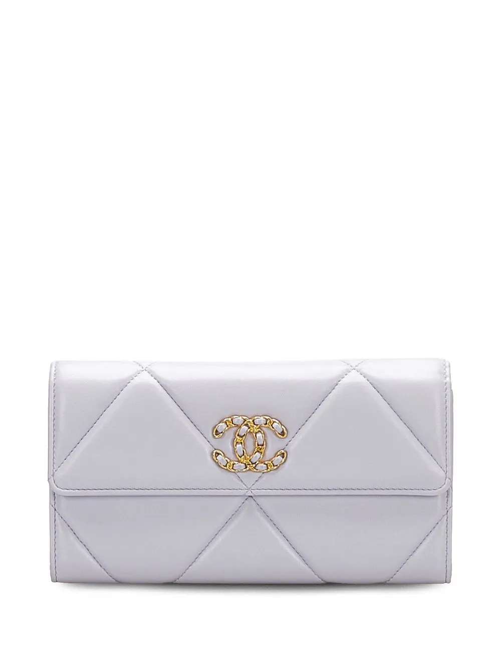 

Chanel Pre-Owned 19 Flap long wallet - Purple