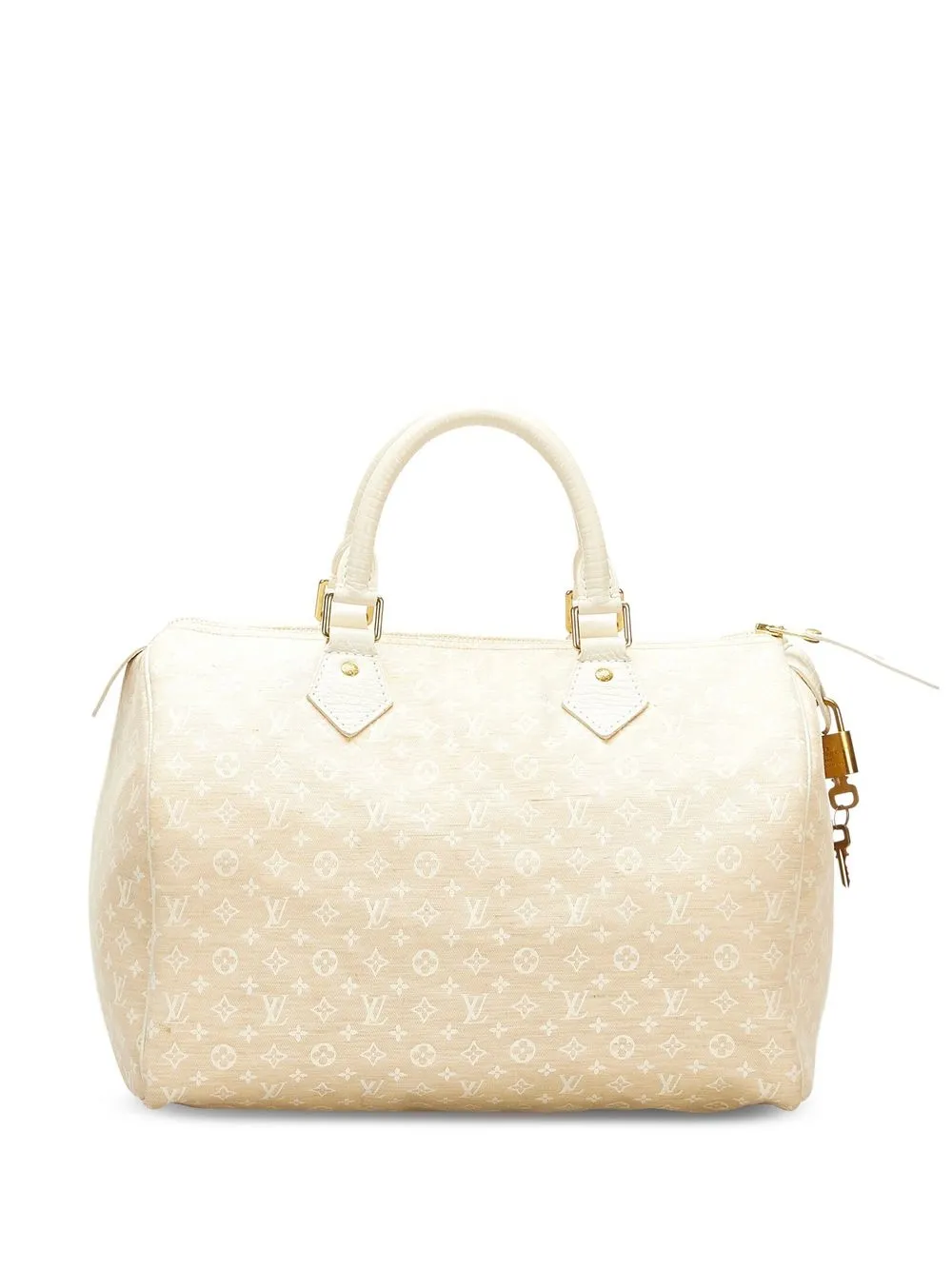 

Louis Vuitton 2007 pre-owned mini Lin Speedy 30 bag - White