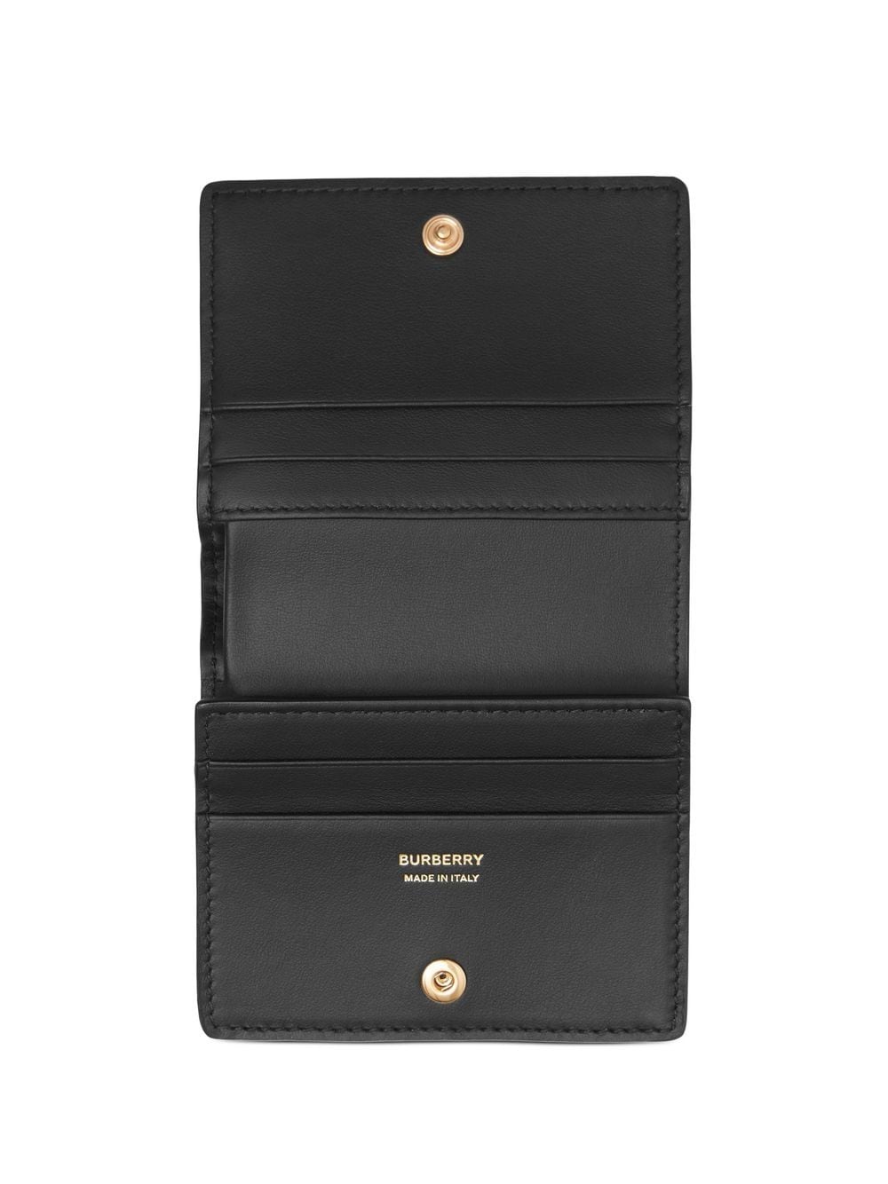 Shop Burberry Grainy Leather Tb Bi-fold Wallet In Black