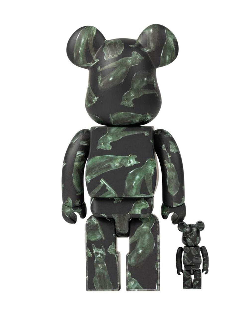 Shop Medicom Toy X The British Museum Gayer-anderson Cat Be@rbrick 100% And 400% Figure Set In Black