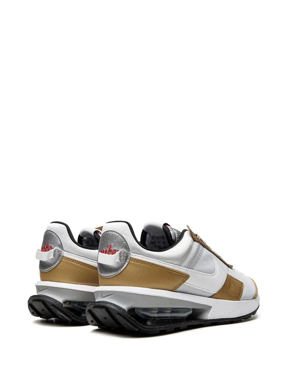 Nike Air Max Pre Day Se Sneakers "pure Platinum / Metallic Gold" In 白色