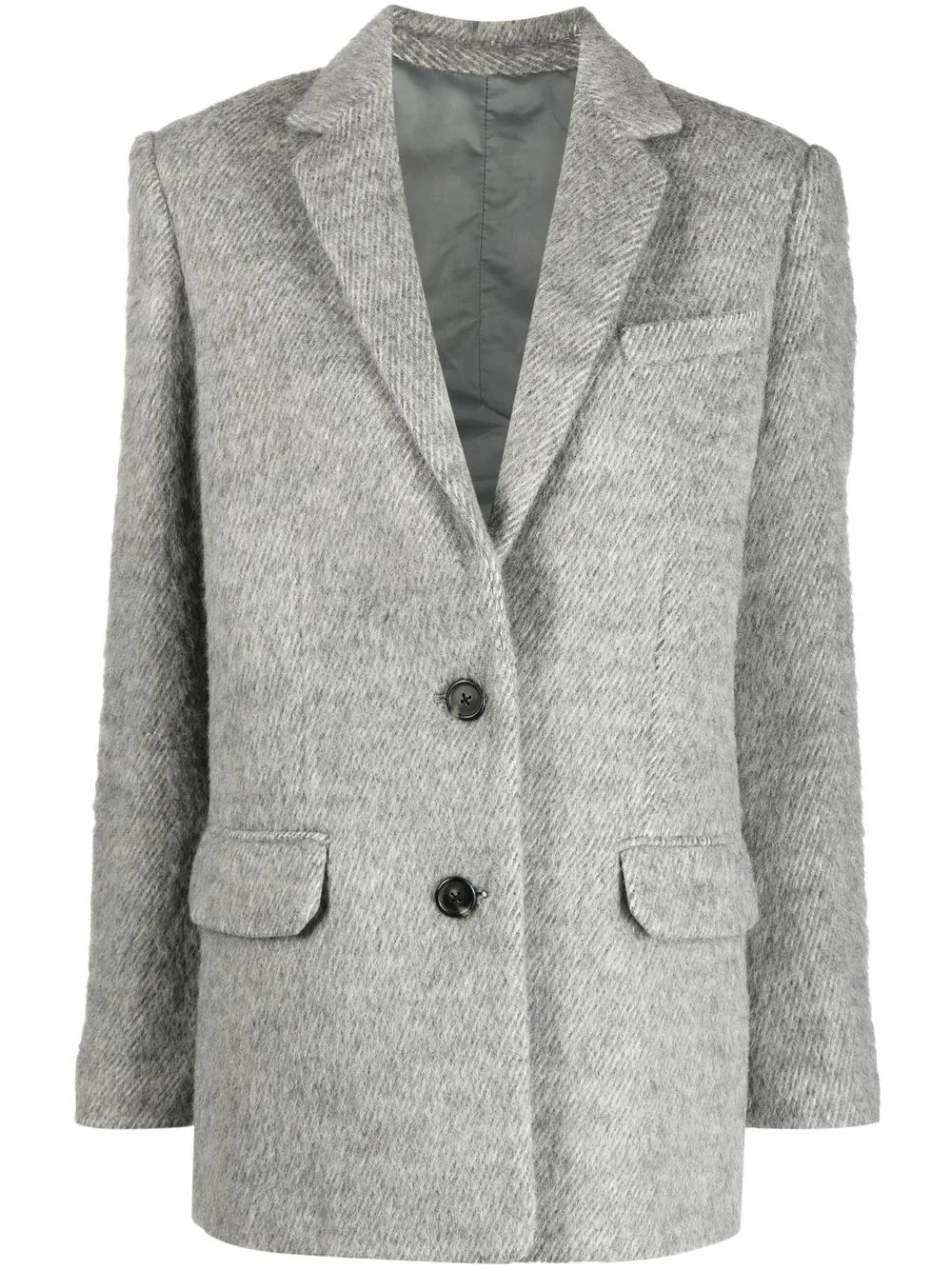 

Helmut Lang textured single-breasted blazer - Grey