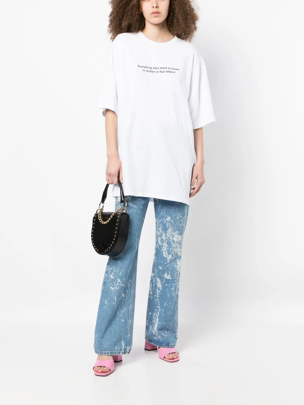 MSGM T-shirt met tekst - Wit