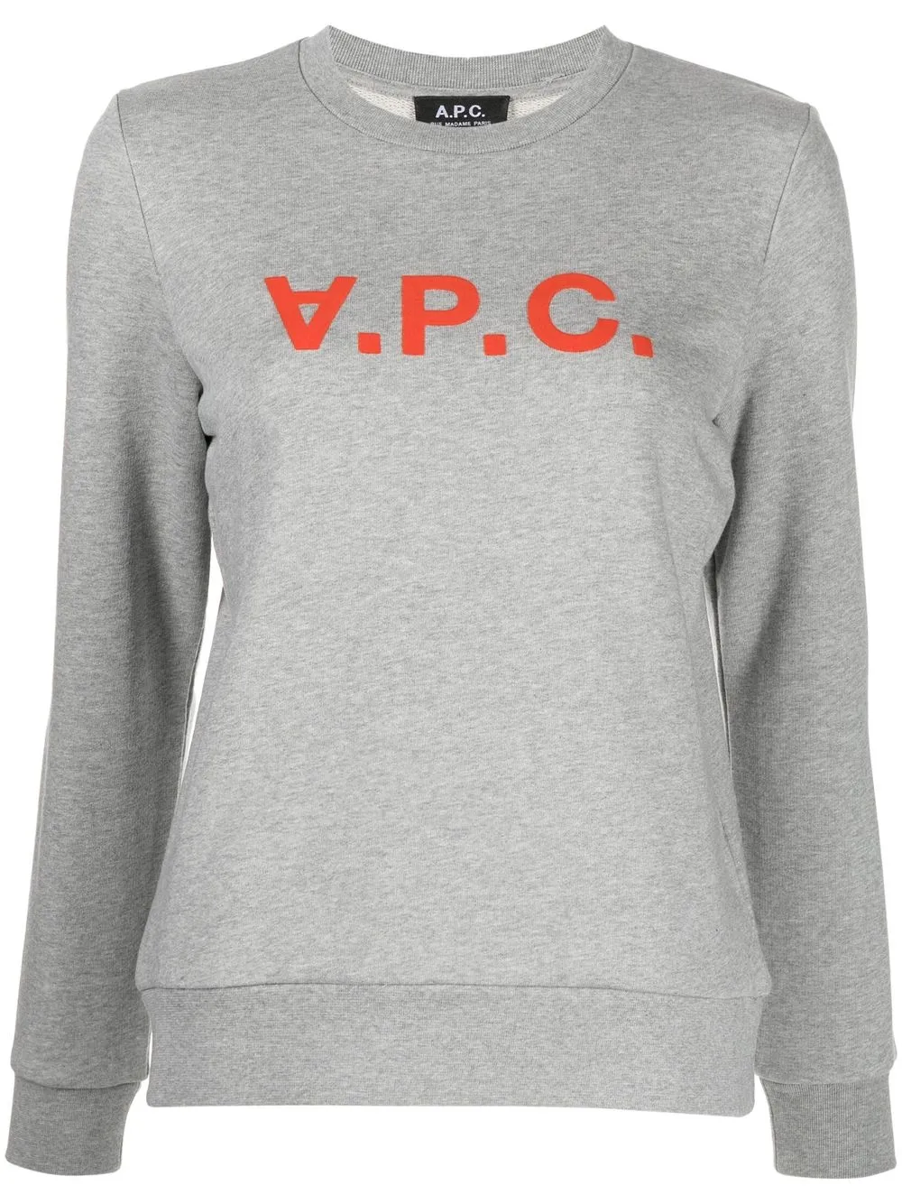 

A.P.C. sudadera con logo estampado - Gris