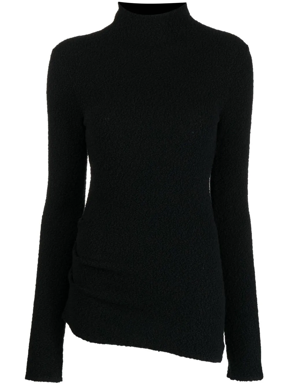 

Helmut Lang asymmetric mock-neck jumper - Black