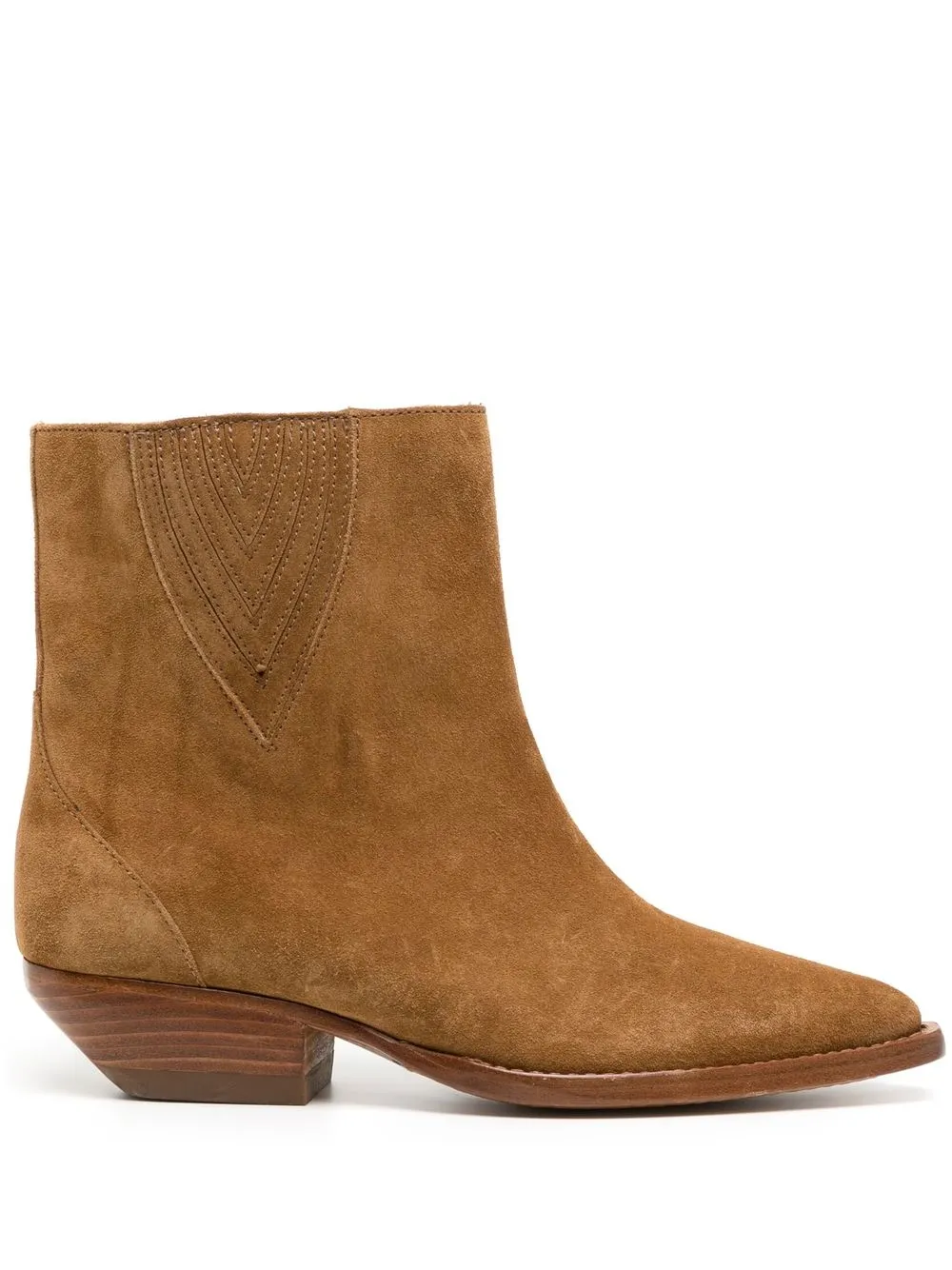 

IRO suede pointed-toe ankle boots - Brown