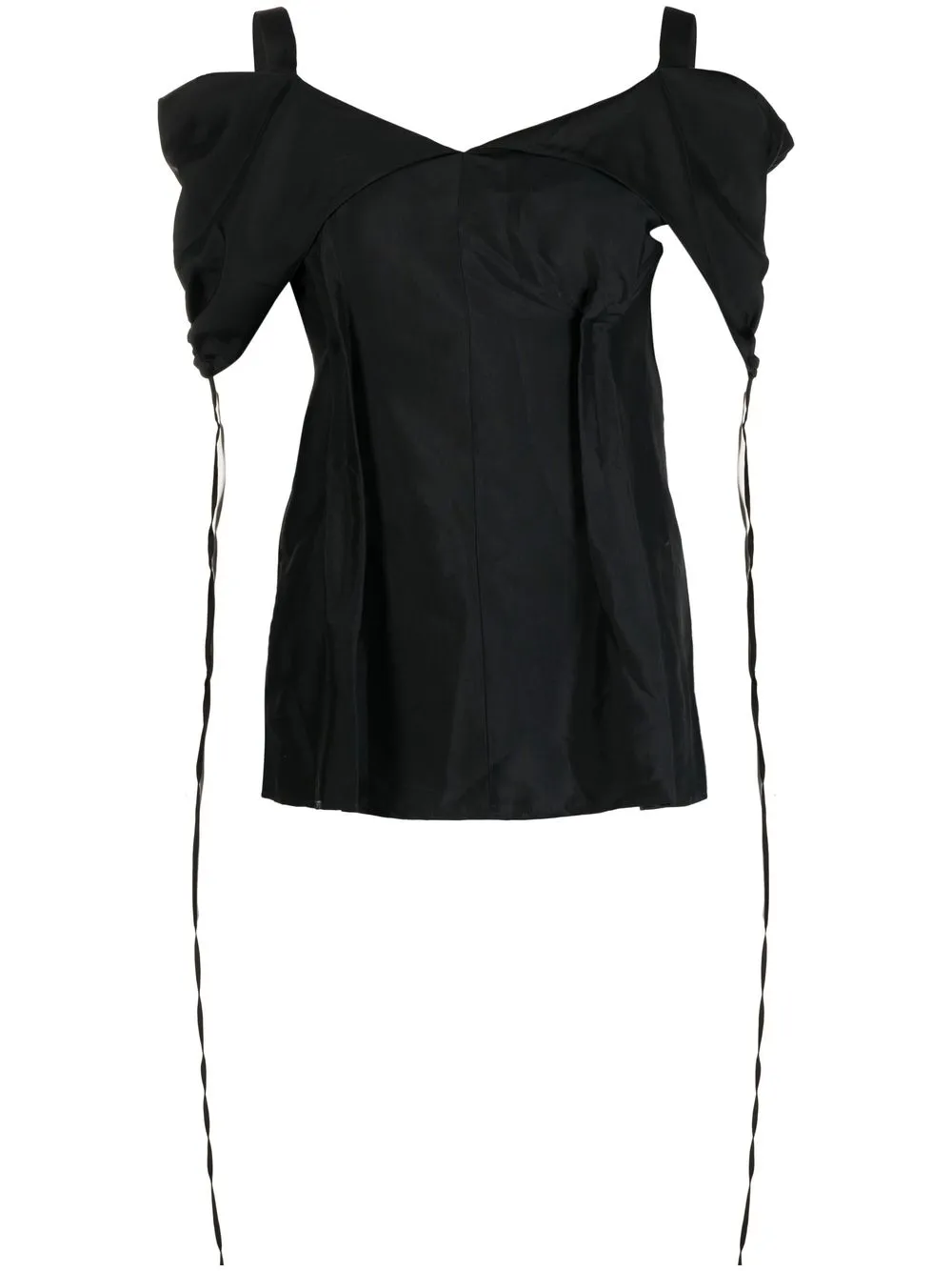 

Jil Sander dart-detail off-shoulder blouse - Black