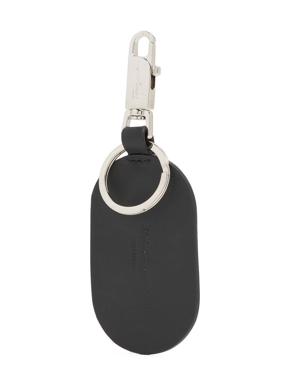 Ferragamo Leren sleutelhanger - Zwart