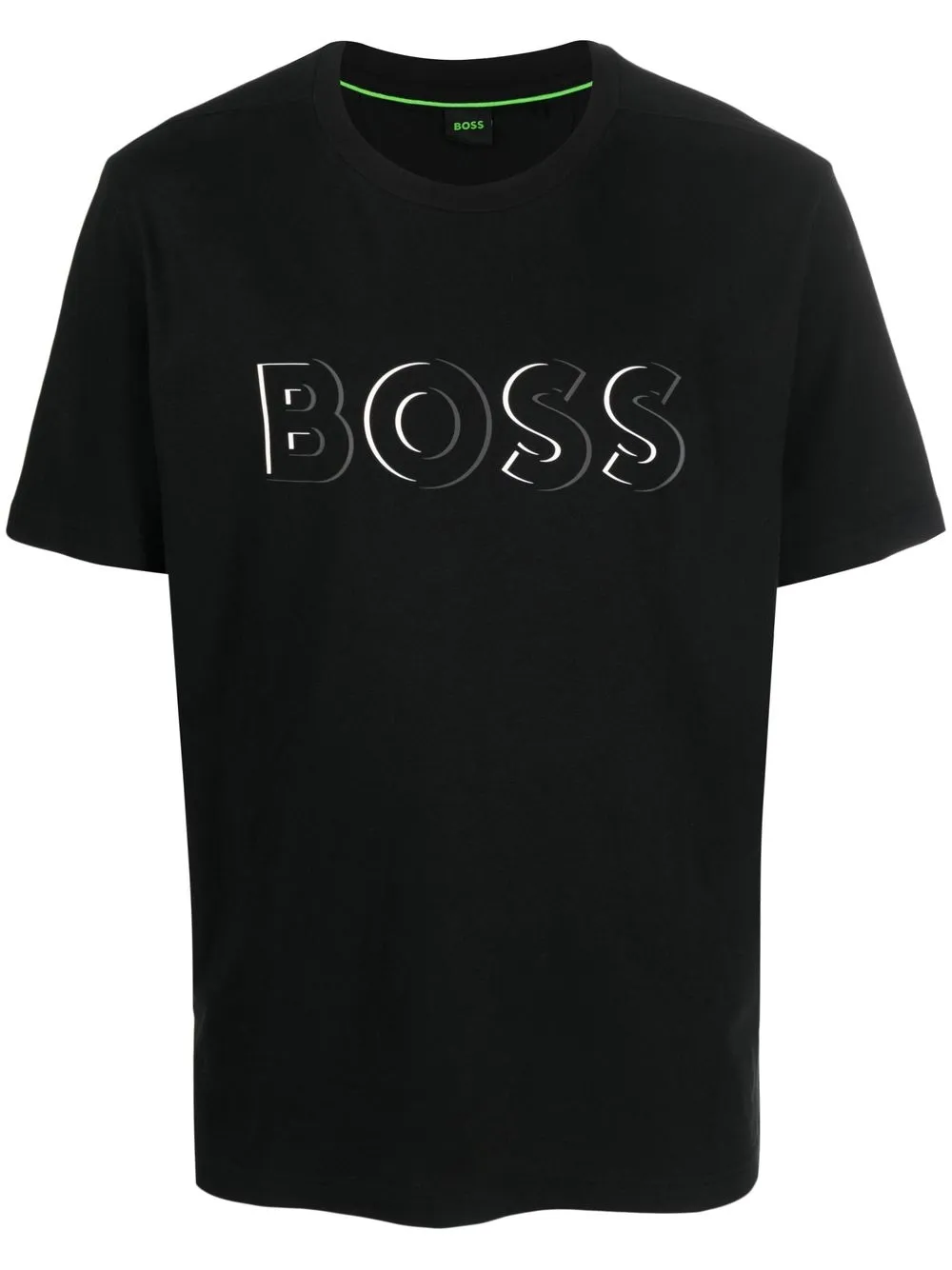 

BOSS playera manga corta con logo estampado - Negro