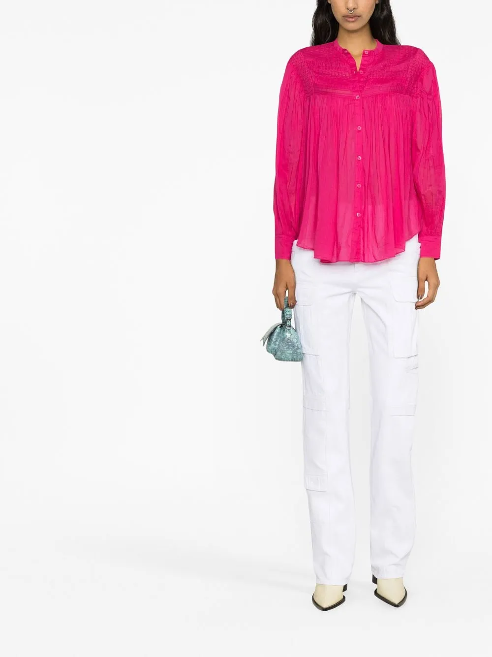 MARANT ÉTOILE Blouse van biologisch katoen - Roze