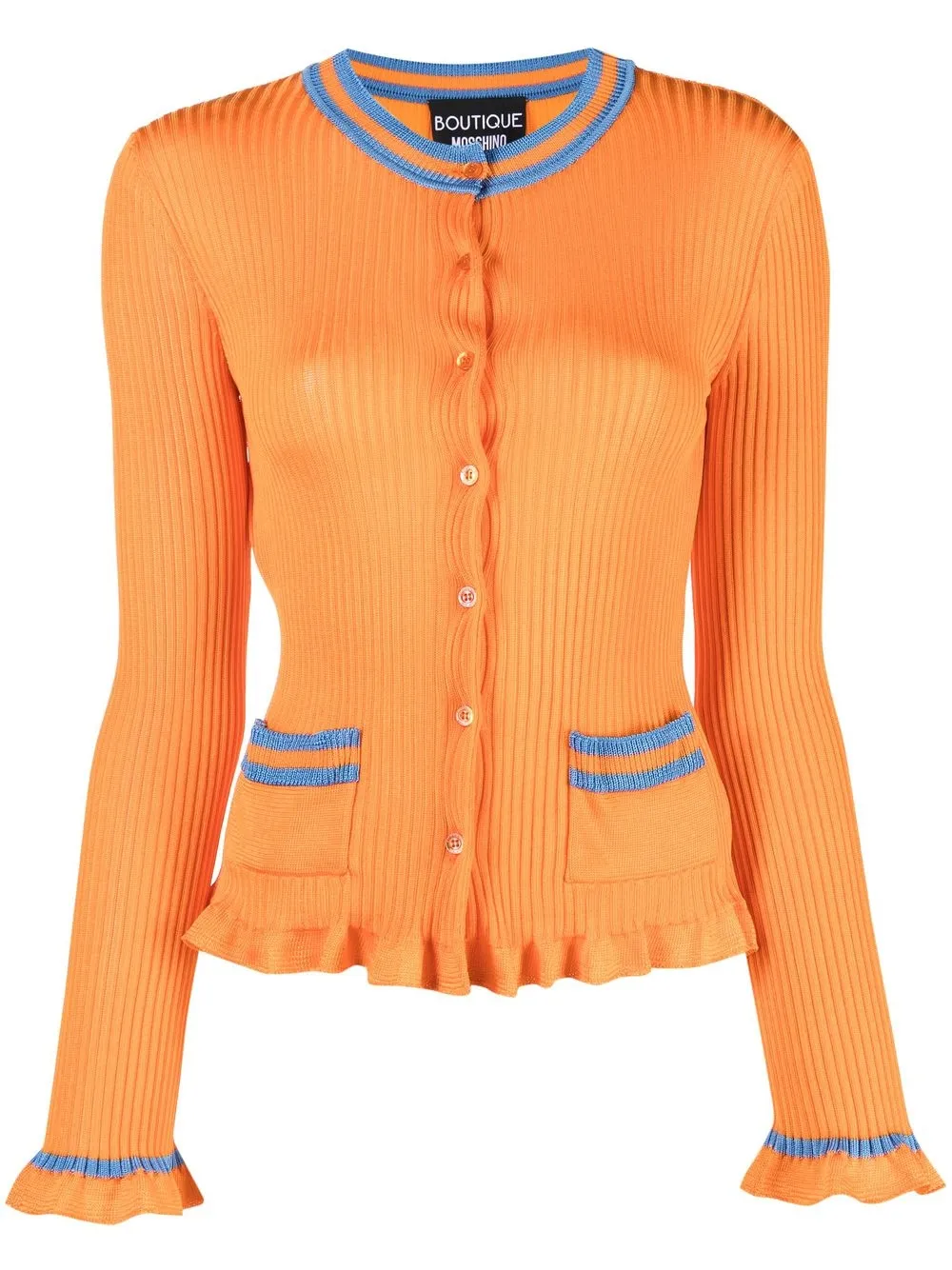 

Boutique Moschino button-up cardigan - Orange