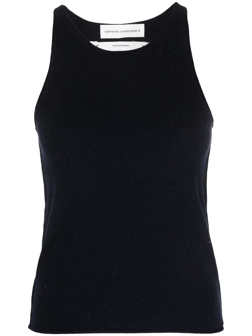 

extreme cashmere halterneck cashmere top - Blue