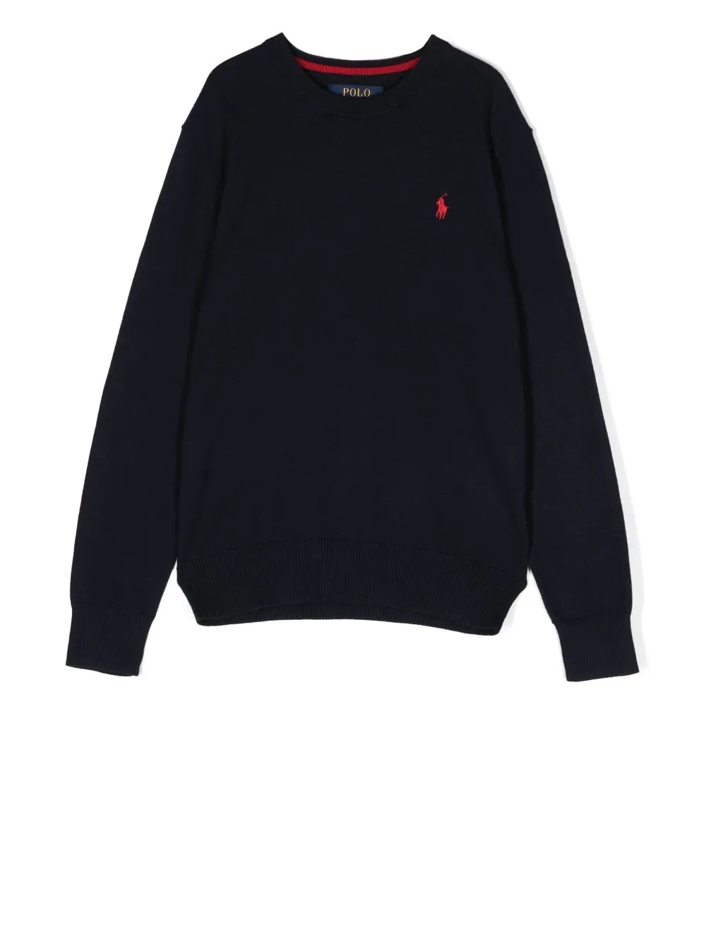 

Ralph Lauren Kids embroidered-logo cotton sweatshirt - Blue