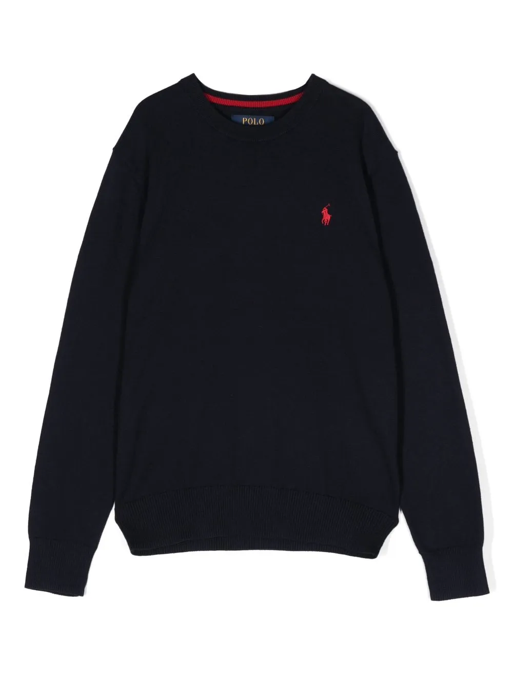 

Ralph Lauren Kids embroidered-logo cotton sweatshirt - Azul