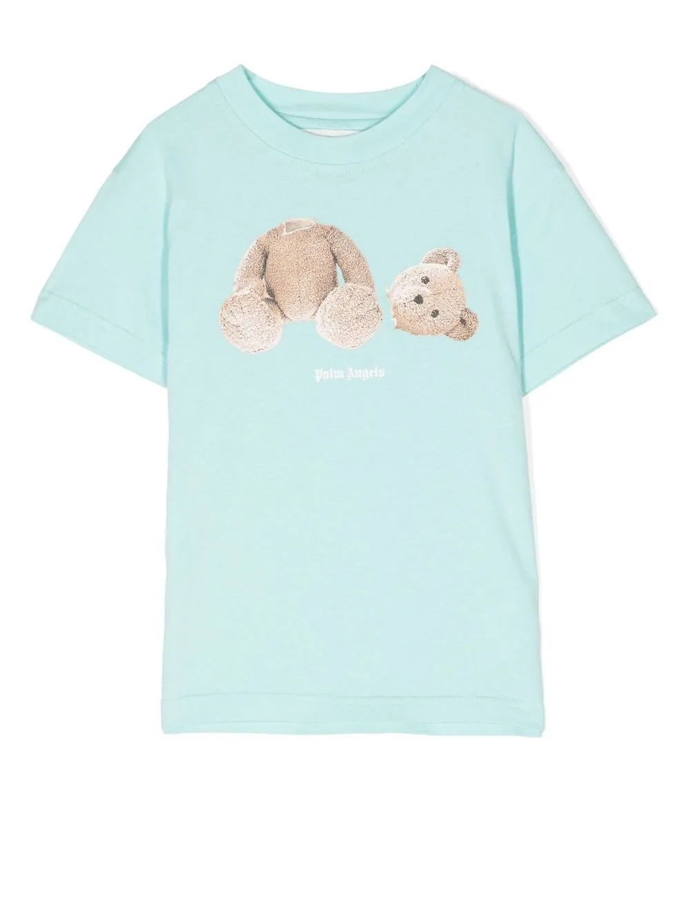 

Palm Angels bear-print cotton T-shirt - Blue
