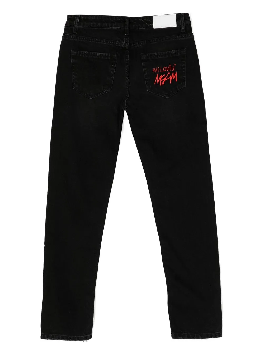 MSGM Slim-fit jeans - Zwart