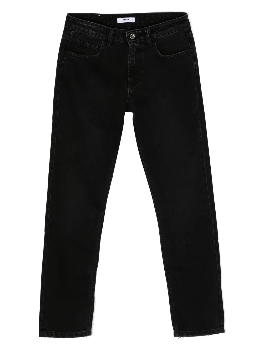 

MSGM mid-rise slim-cut jeans - Black