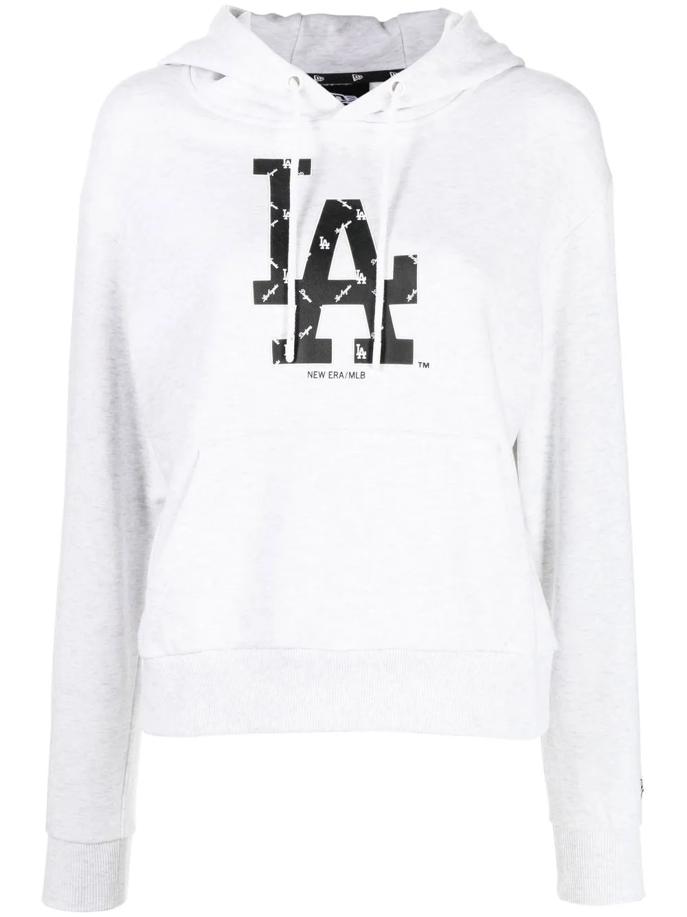

NEW ERA CAP x MLB logo-print hoodie - Grey