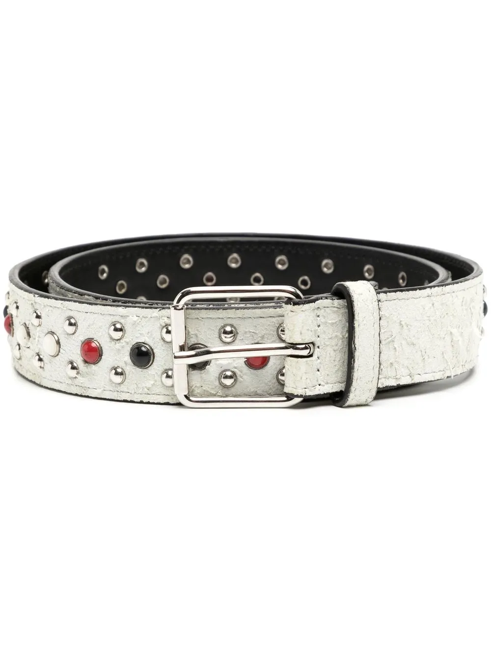 

IRO studded leather belt - White