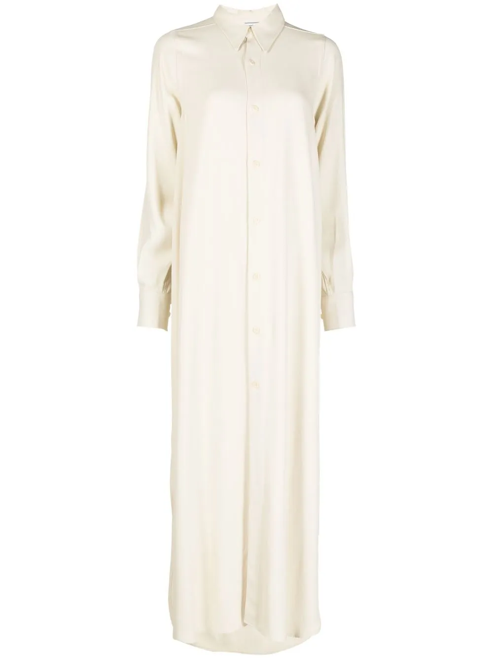 

AMI Paris long-sleeve maxi shirt dress - White