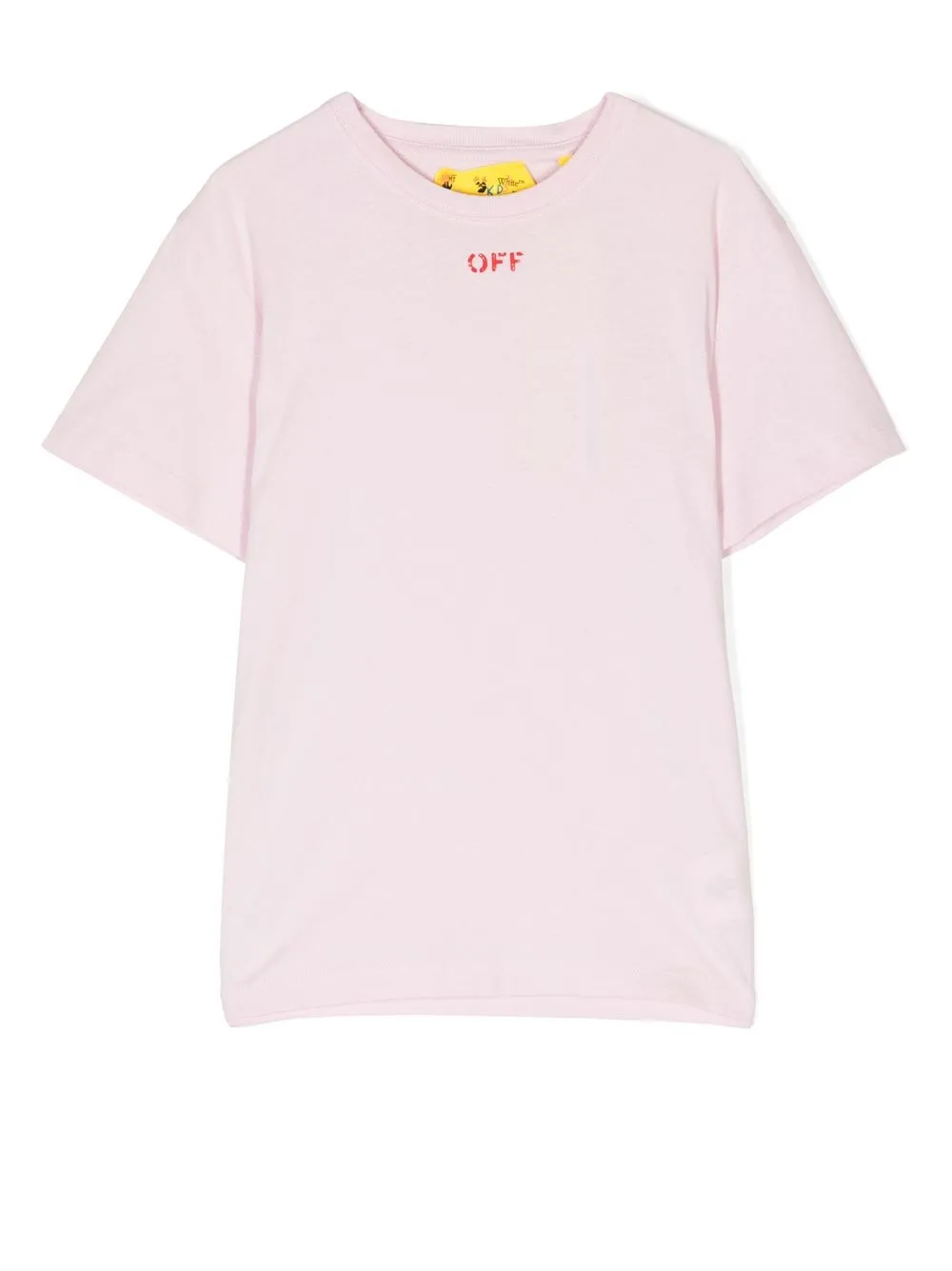 

Off-White logo-print cotton T-shirt - Pink