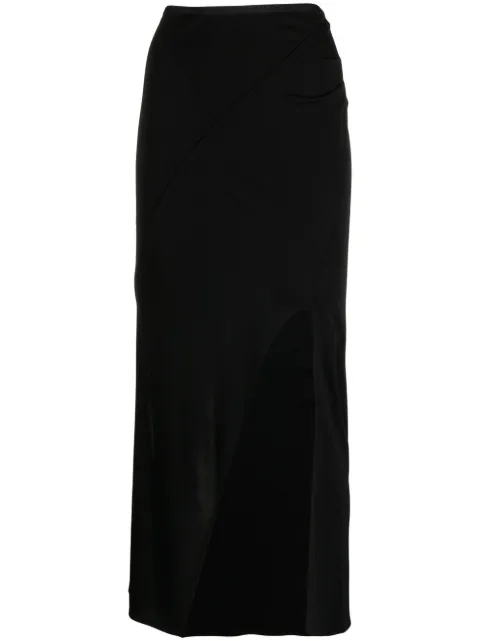 Helmut Lang front-slit straight skirt 